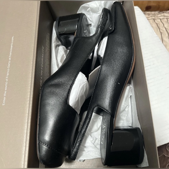 Franco Sarto black dress shoes size 9M - Picture 1 of 6
